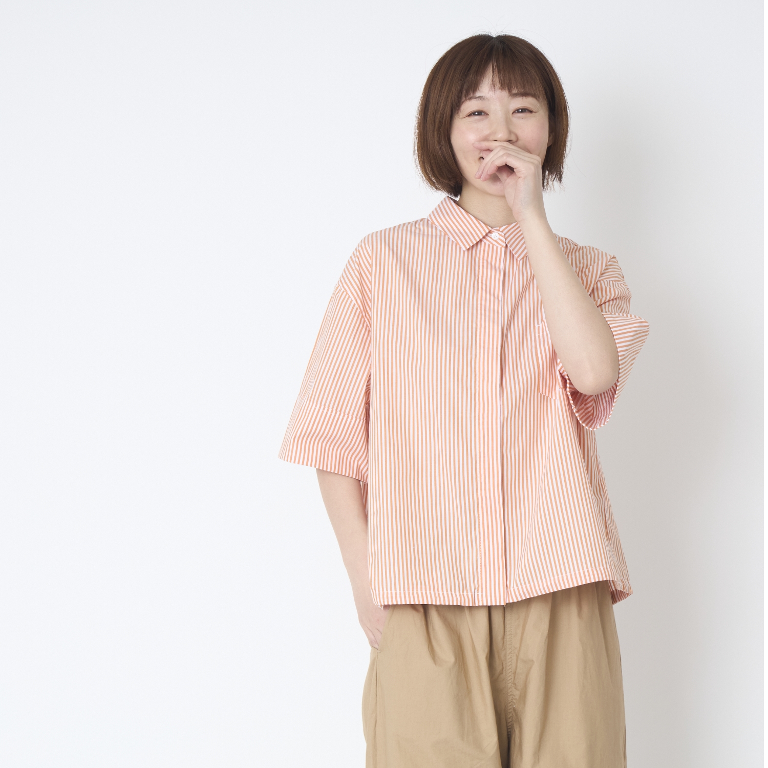 TUTIE./ストライプシャツブラウス